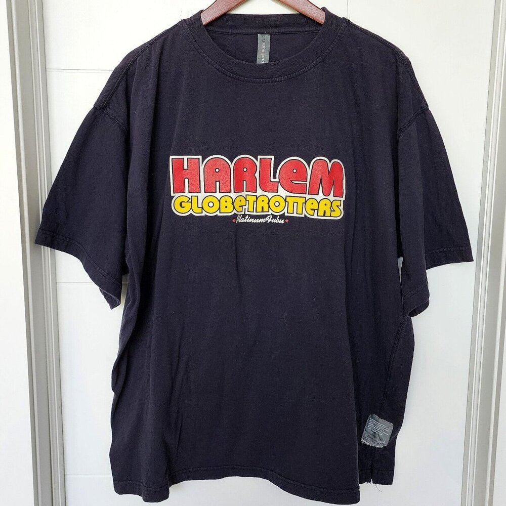 Platinum Fubu Vintage Y2K Harlem Globetrotters Basketball T Shirt XL Heavyweight